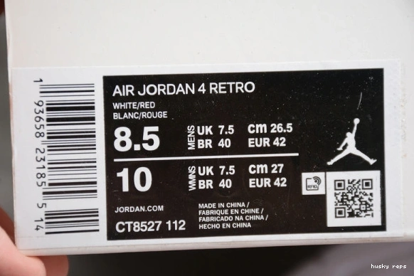 Rep Husky Red CT8527-112 4 Jordan Metallic Air CT8527-112  Retro 1218